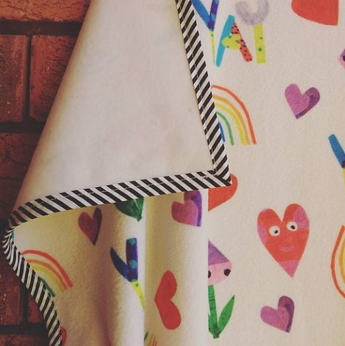 KatyDee_baby_blanket_playful_print_fabric_design_colourful_hearts_rainbow_fleece