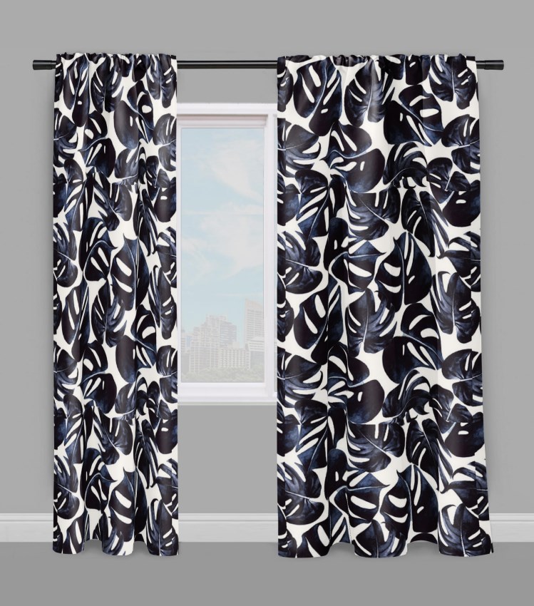 tropical curtain_palm curtain_print your own curtains_custom curtains